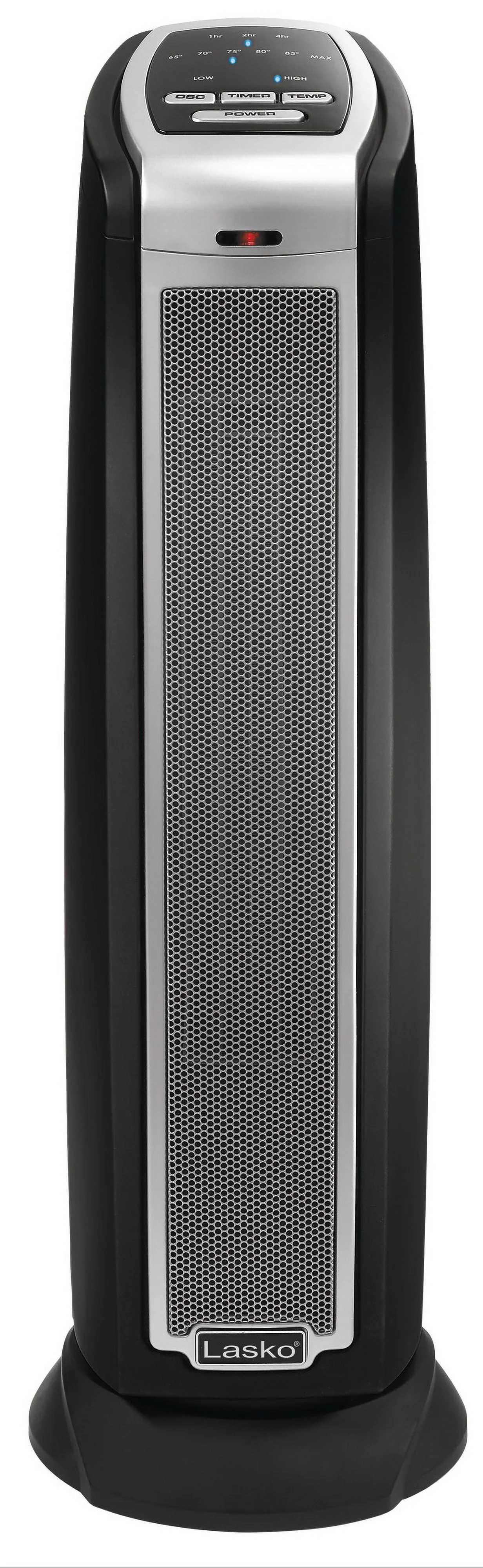 Lasko 22.5 1500W Electric Oscillating Ceramic Tower Space Heater with Remote, Black, 5790, New