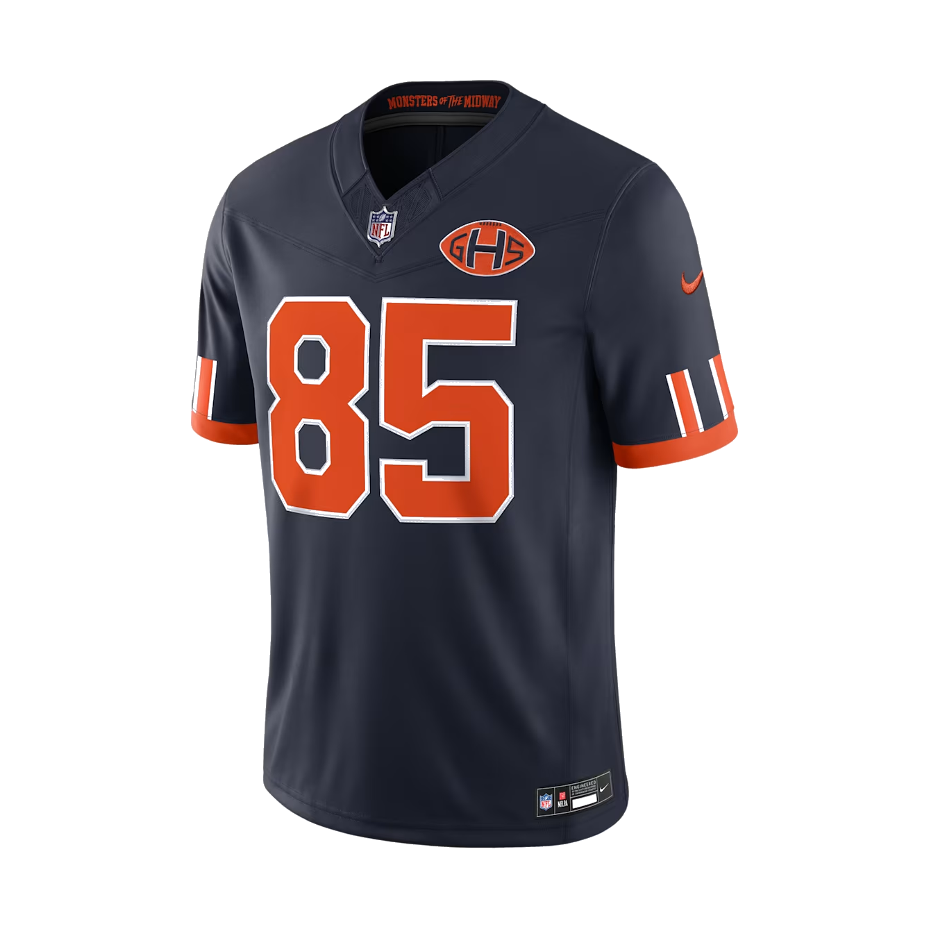 Men's Cole Kmet Chicago Bears Rivalries  Vapor F.U.S.E. Stitched Limited Jersey