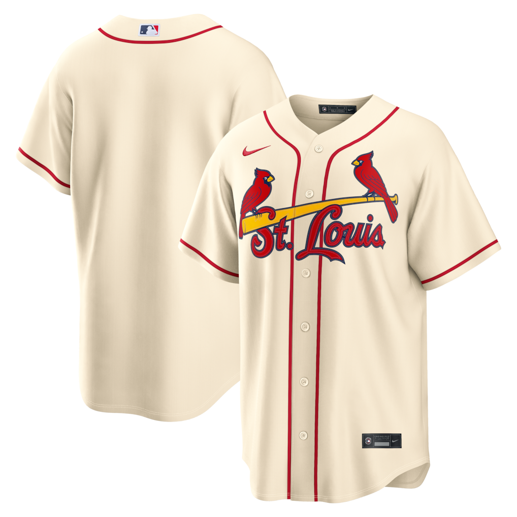 Men's St. Louis Cardinals Nike Cream Alternate Replica Jersey