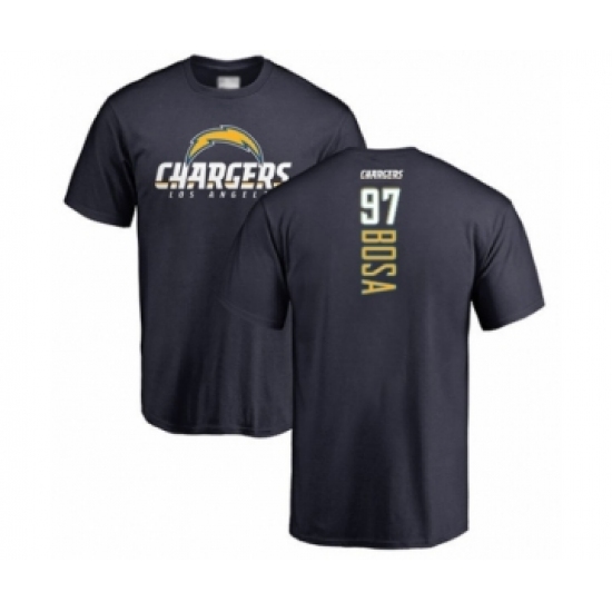 Football Los Angeles Chargers #97 Joey Bosa Navy Blue Backer T-Shirt