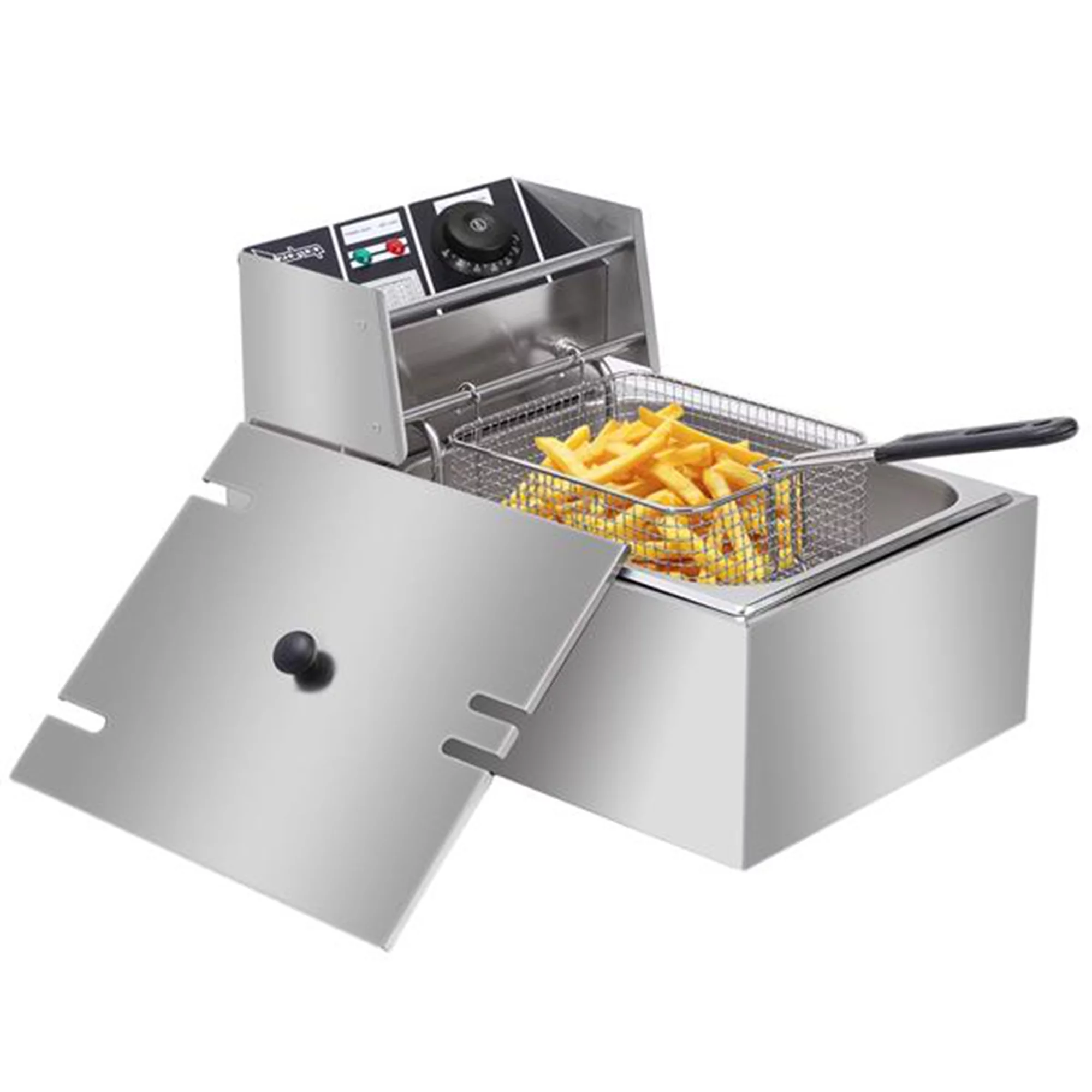 YOSHIKO 2500W 110V 6.3QT/6L  Tanks Electric Deep Fryer With  Basket - Curated Treasures Market