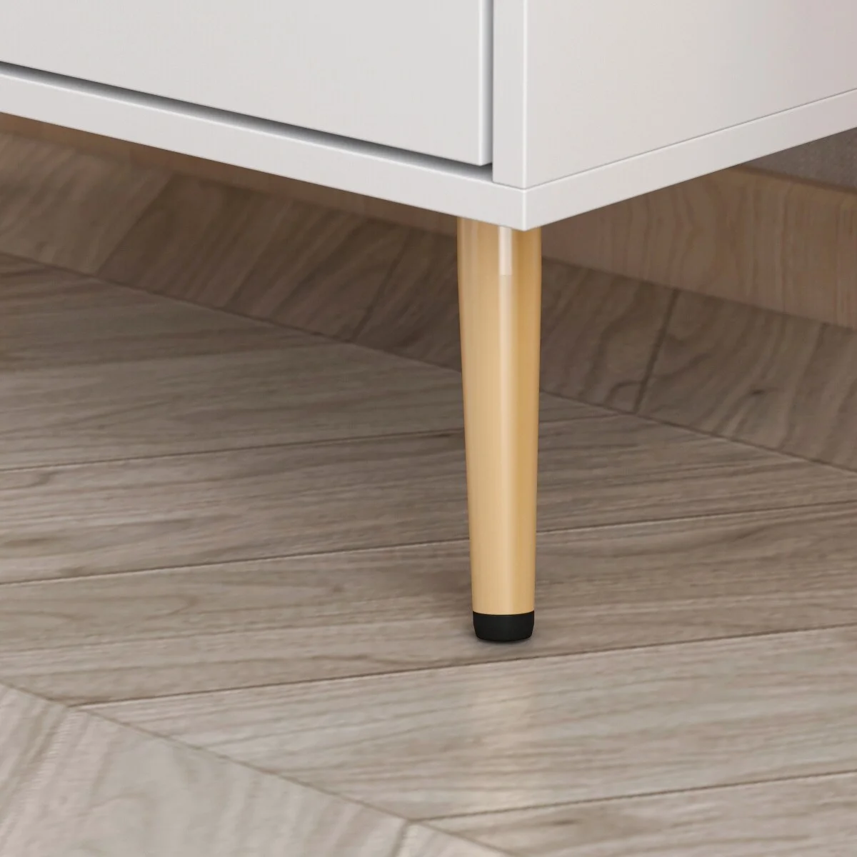 FUFU&GAGA  5 Drawers Dresser Chest White 6-drawer