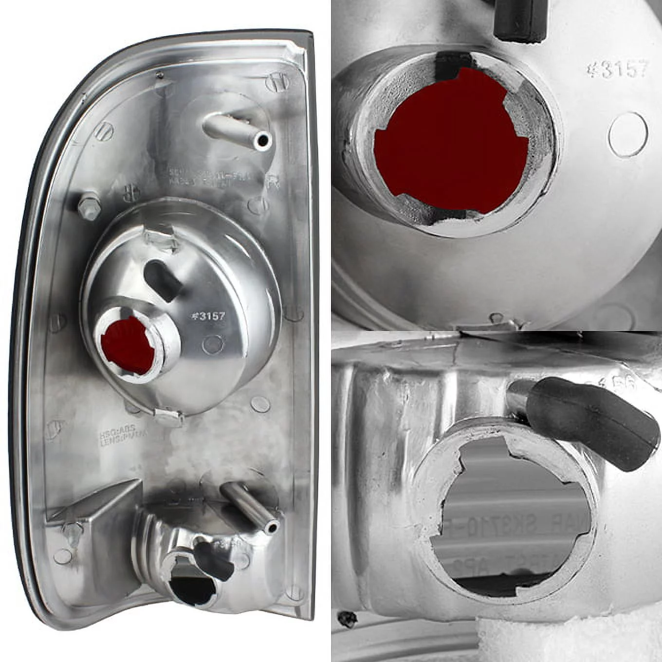 AKKON - Black Smoked For 1997-2003 F150 99-07 F250 F350 F450 F550 Superduty Styleside Model Pickup Tail Lights Brake Lamps - Curated Treasures Market