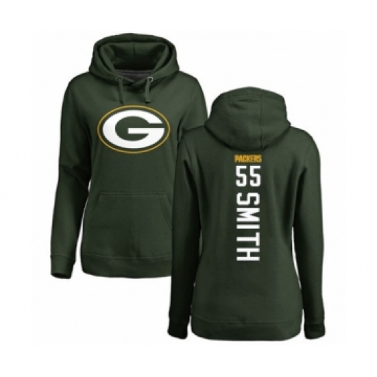 Football Women's Green Bay Packers #55 Za'Darius Smith Green Backer Hoodie