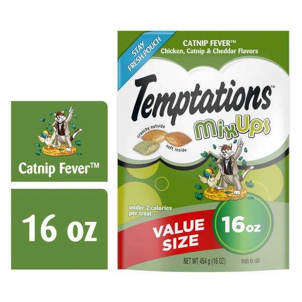 Temptations Mixups Cat Treats Catnip Fever