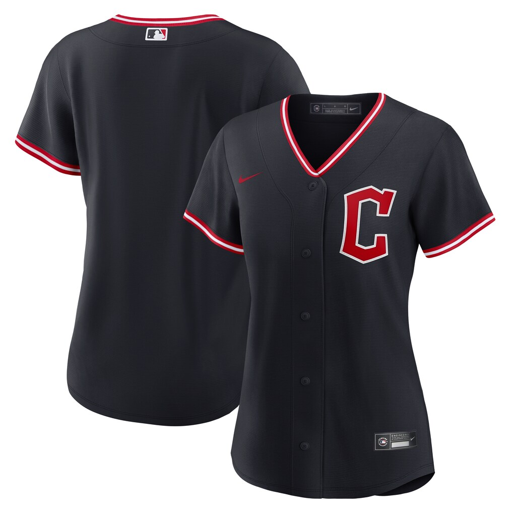 Women's  Cleveland Guardians Nike Navy Alternate Replica Jersey