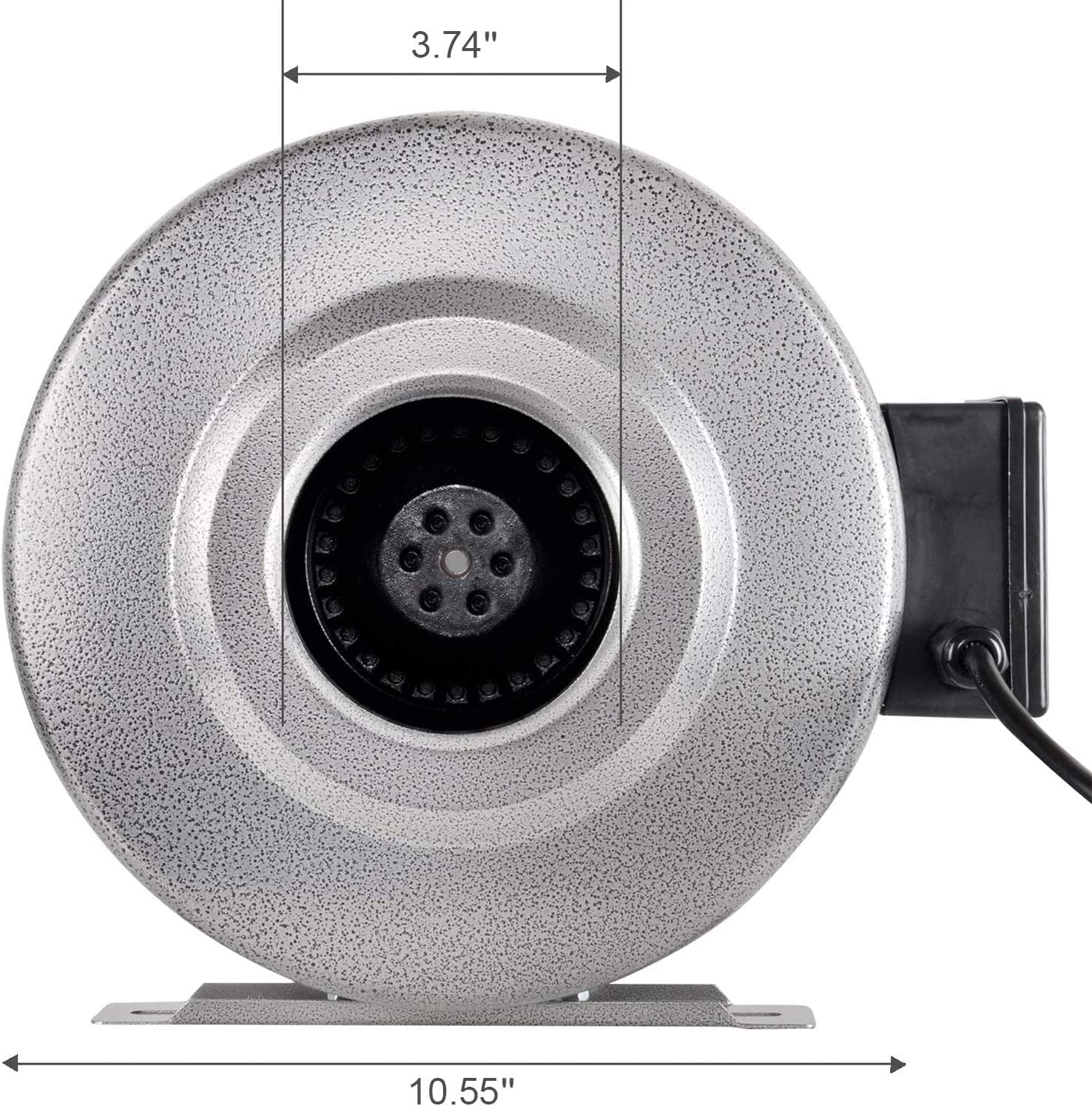 iPower 2-Pack 4 Inch 190 CFM Inline Duct Ventilation Fan HVAC Exhaust Blower for Grow Tent - Curated Treasures Market