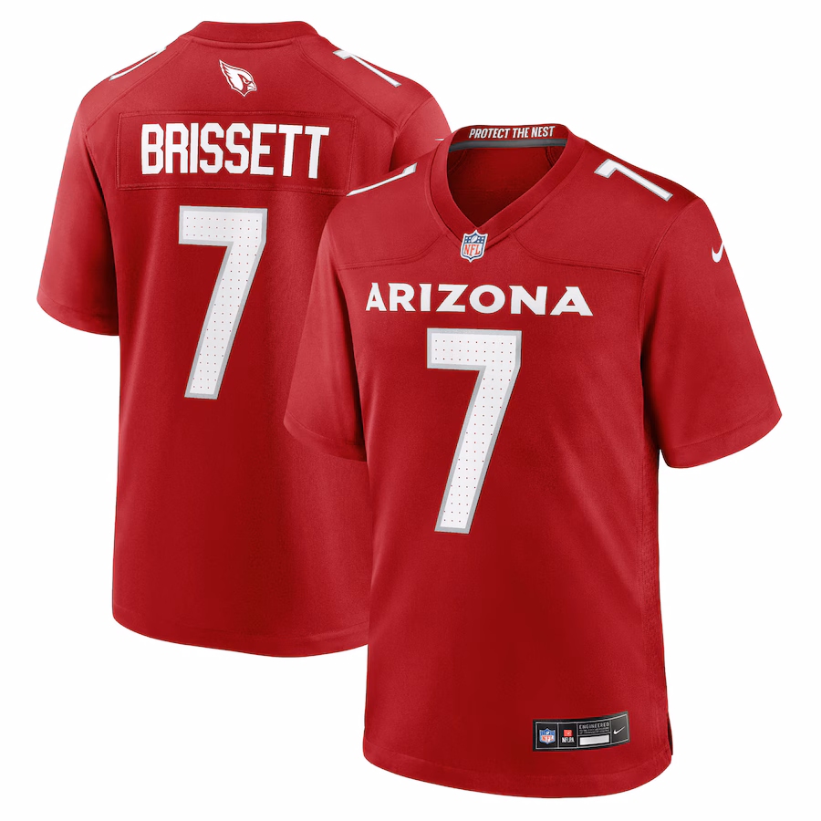 Men's Arizona Cardinals Jacoby Brissett Nike Cardinal Team Game Jersey