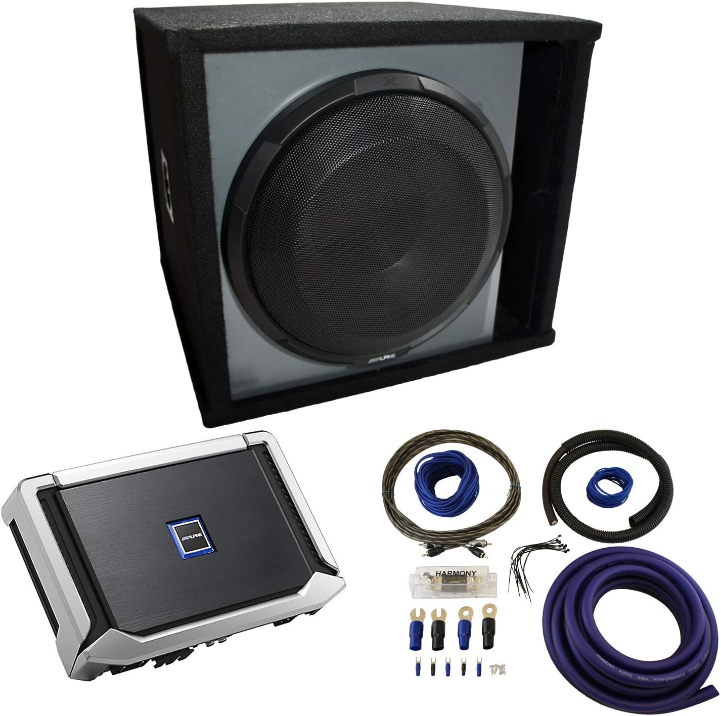 Universal Car Stereo Paintable Ported 10" Alpine X-W10D4 Type X Car Audio Subwoofer Custom Sub Box Enclosure Package New