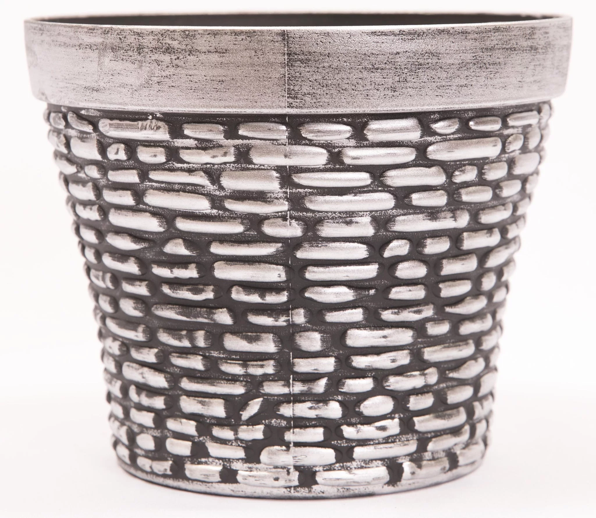 Small Rustic Castle Brick Textured Plastic Planter 10X7 inches Flowerpot for Indoor, Outdoor, Garden, Patio, Office Ornaments, Home Decor, Long Lasting Reusable, Lightweight, Water Resistant - Curated Treasures Market