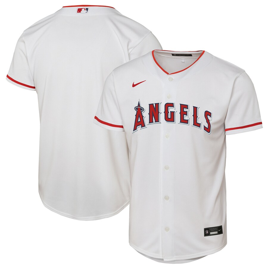Youth Los Angeles Angels Nike White Home Replica 2.0 Jersey