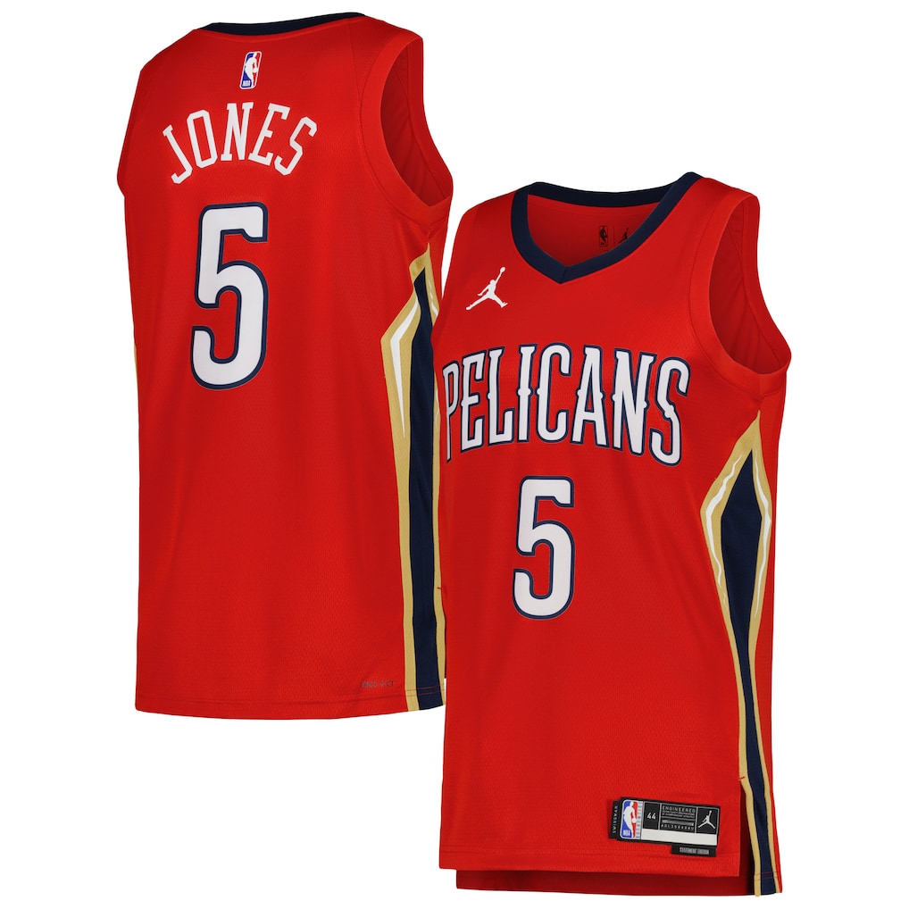 Unisex New Orleans Pelicans Herbert Jones Jordan Brand Red Swingman Jersey - Statement Edition