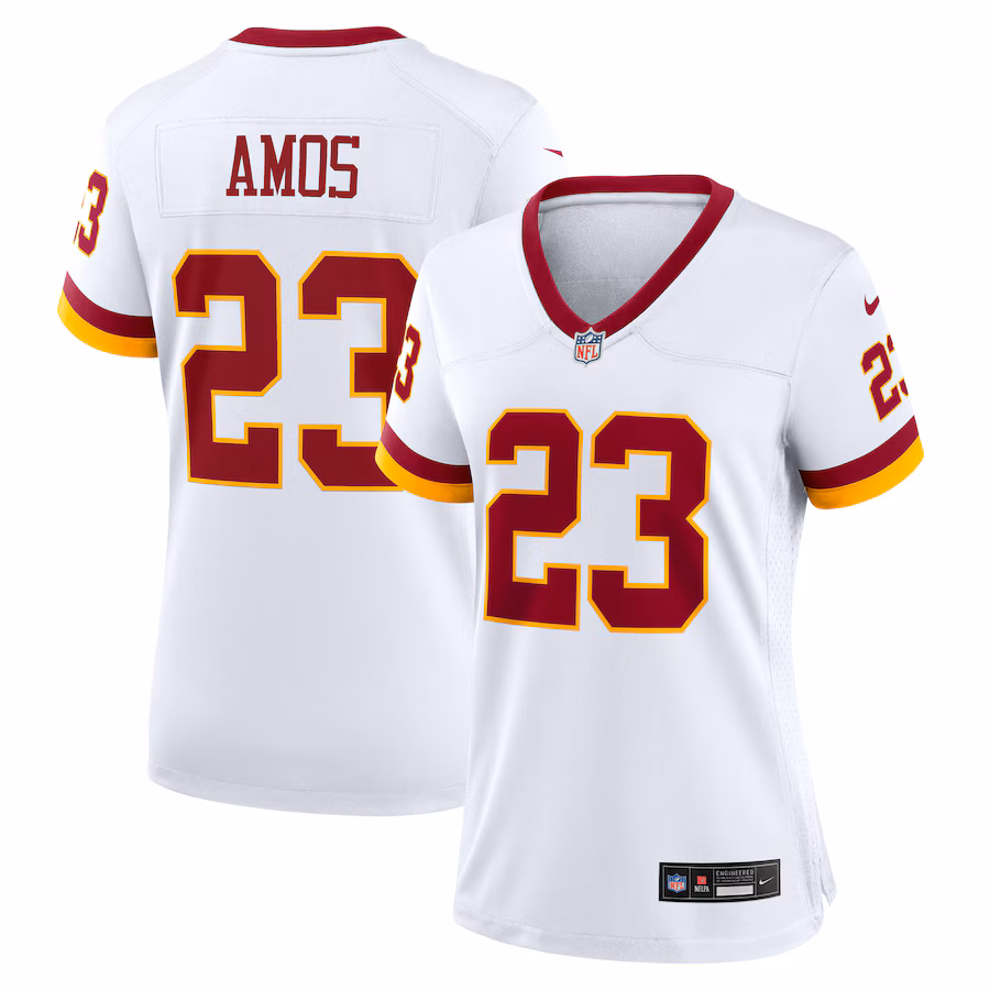 Women's Washington Commanders Trey Amos Nike White Game Super Bowl Era Jersey