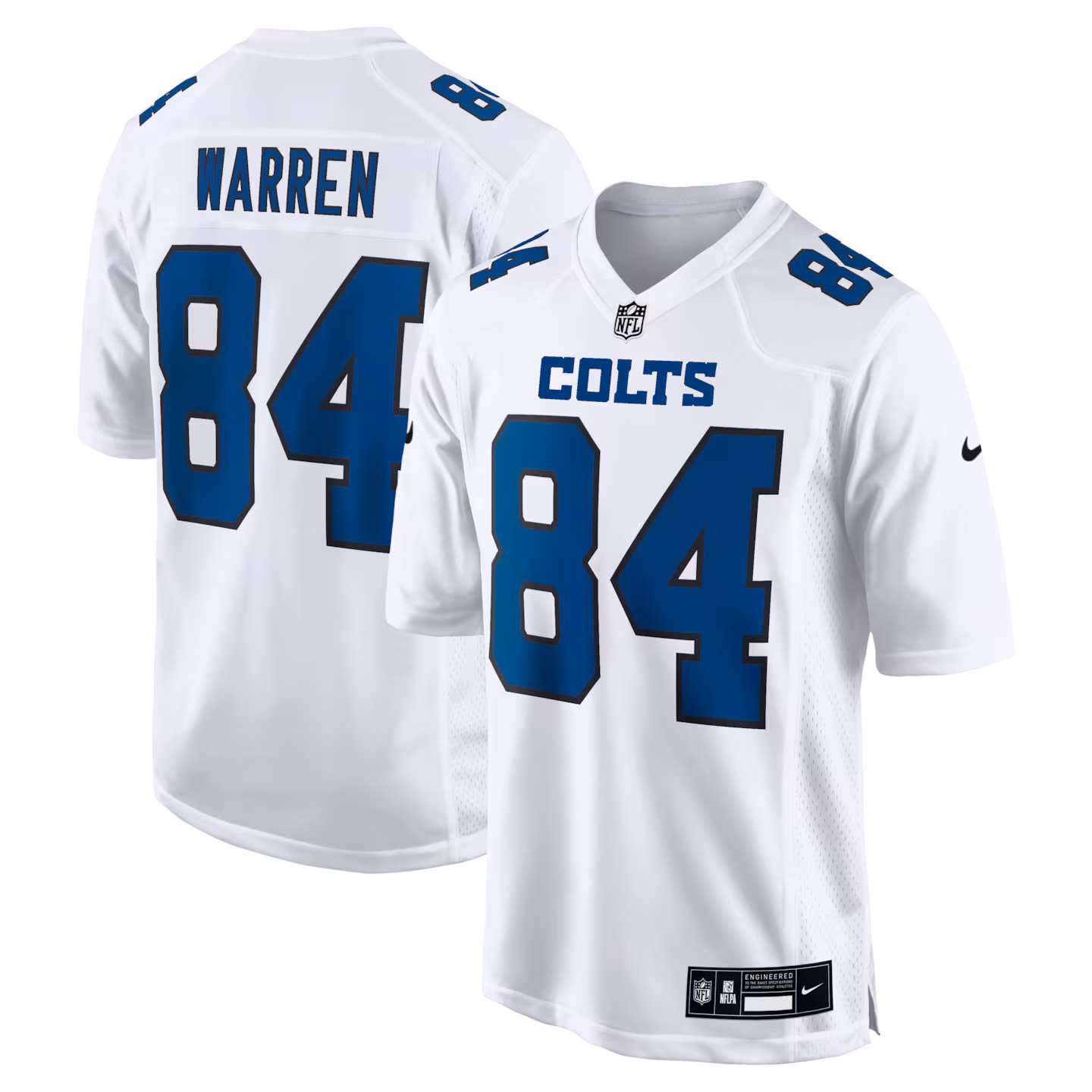 Men's Indianapolis Colts Tyler Warren Nike Tundra White Fashion Game Jersey