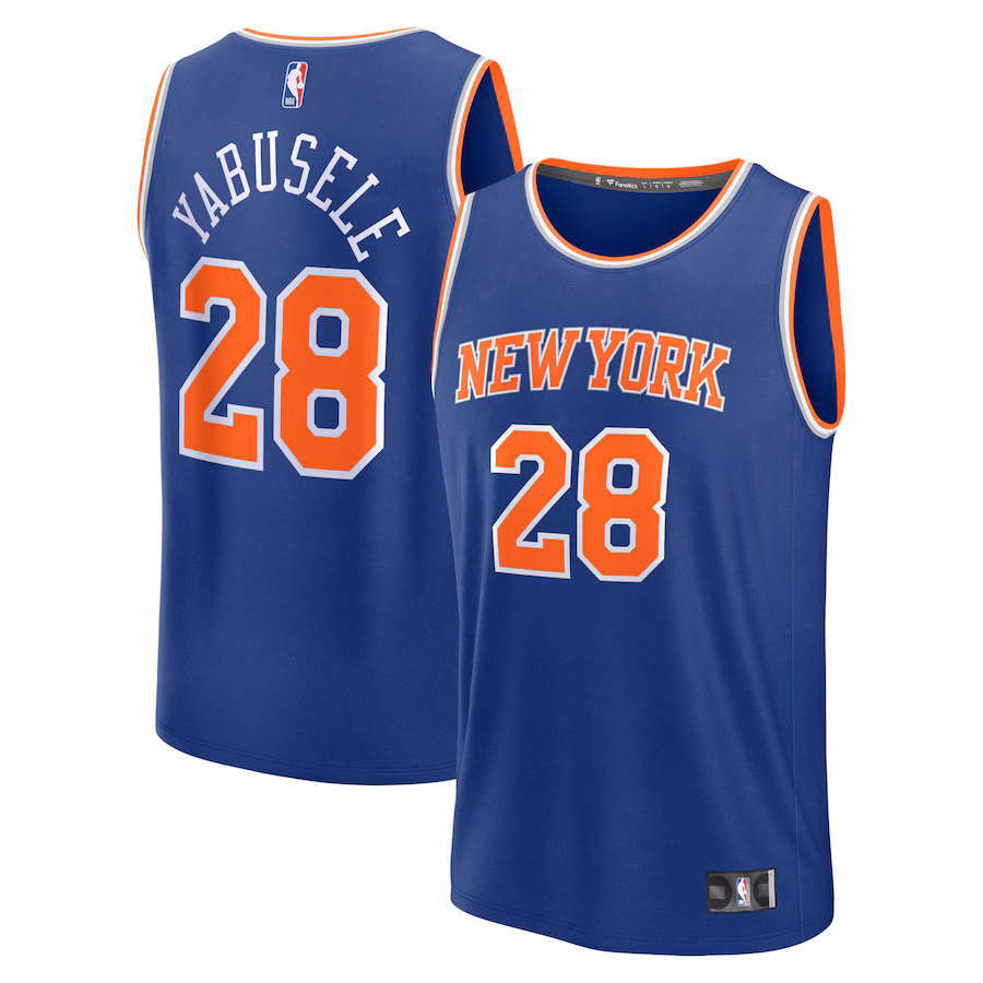 Youth New York Knicks Guerschon Yabusele Fanatics Blue Fast Break Replica Player Jersey - Icon Edition