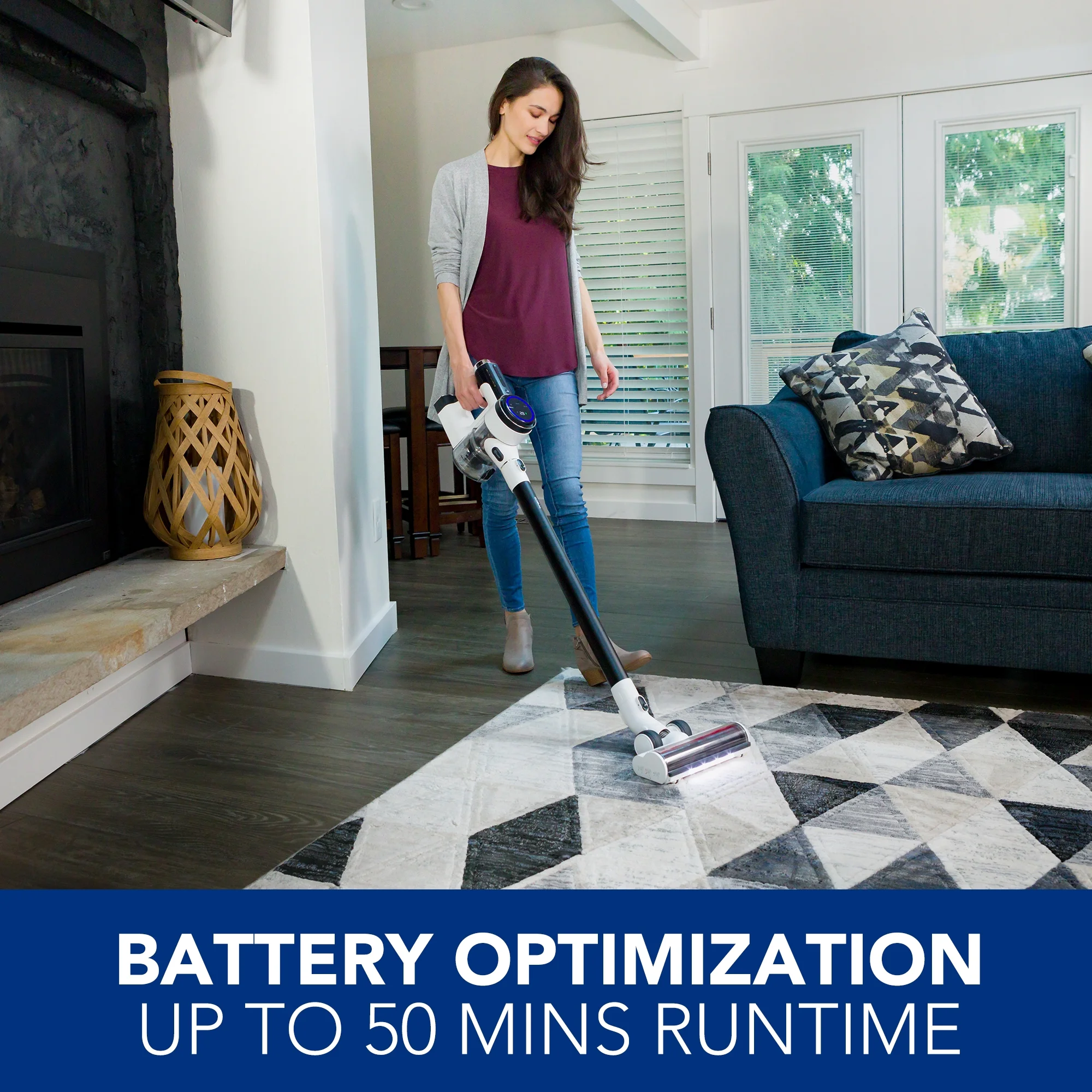 Tineco Pure One S12 Smart Lightweight Cordless Stick Vacuum Cleaner for Hard Floors and Carpet - White/Black