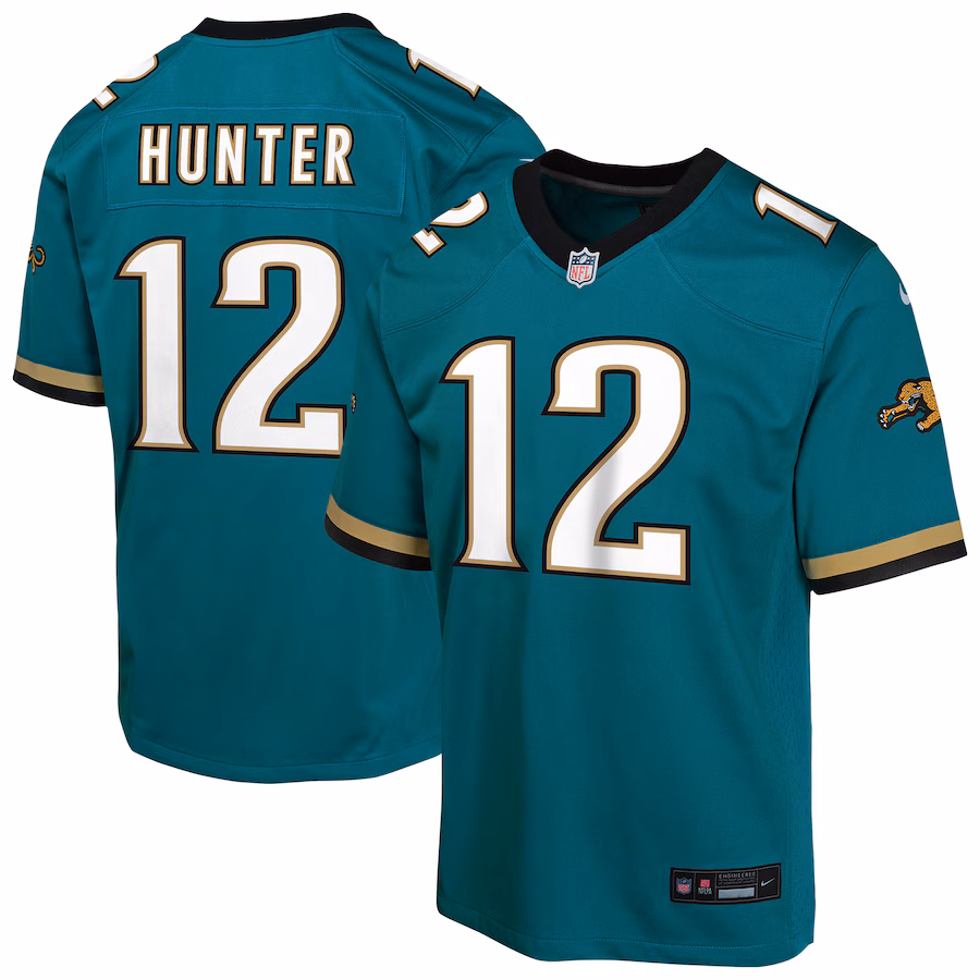 Youth Jacksonville Jaguars Travis Hunter Nike Teal Alternate Game Jersey