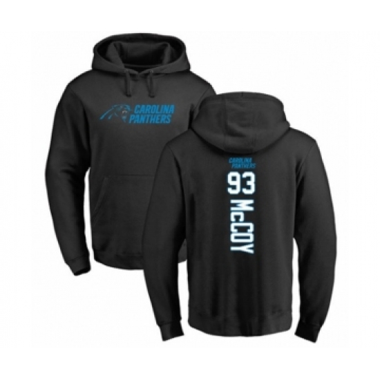 Football Carolina Panthers #93 Gerald McCoy Black Backer Pullover Hoodie