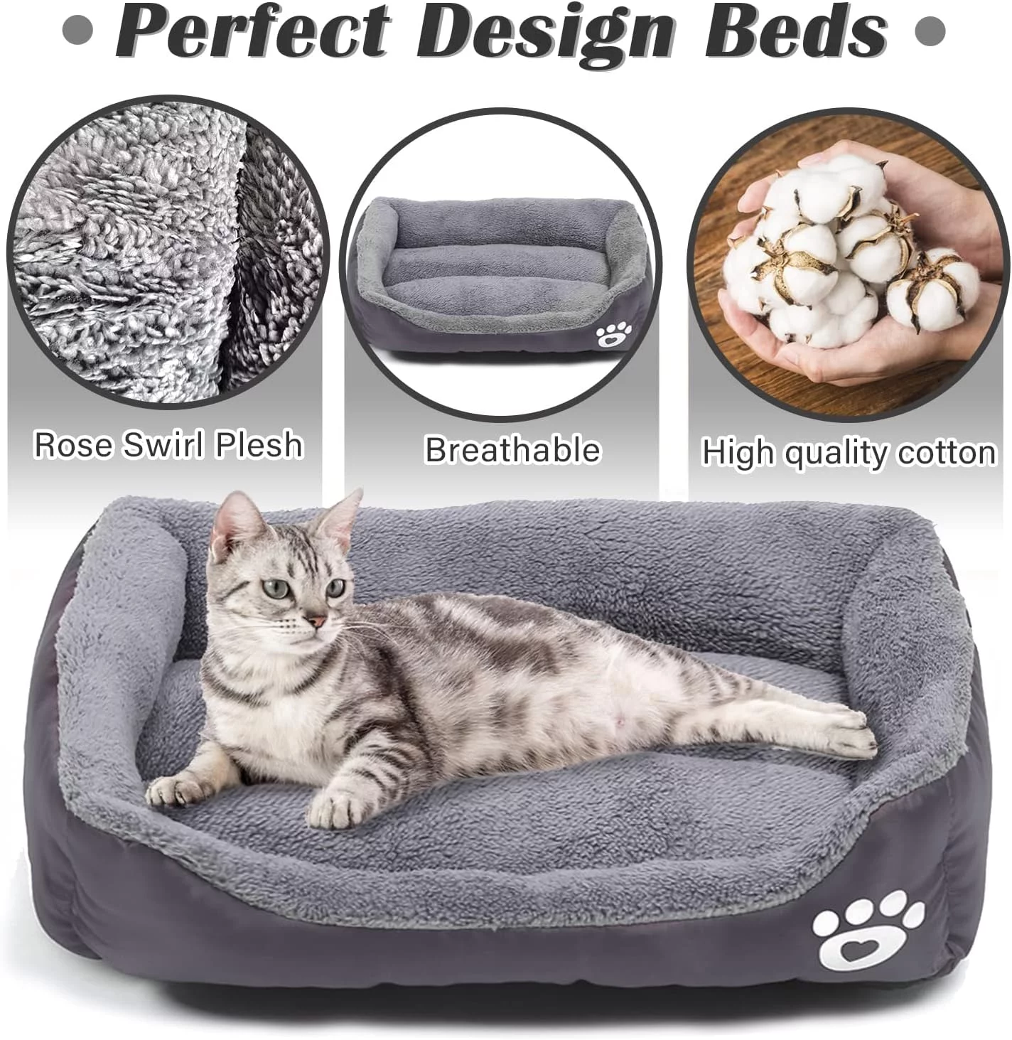 ZZBBC Dog Beds for Medium Dogs, Rectangle, Washable, Comfortable and Breathable Pet Sofa Warming Orthopedic for Dog - Curated Treasures Market