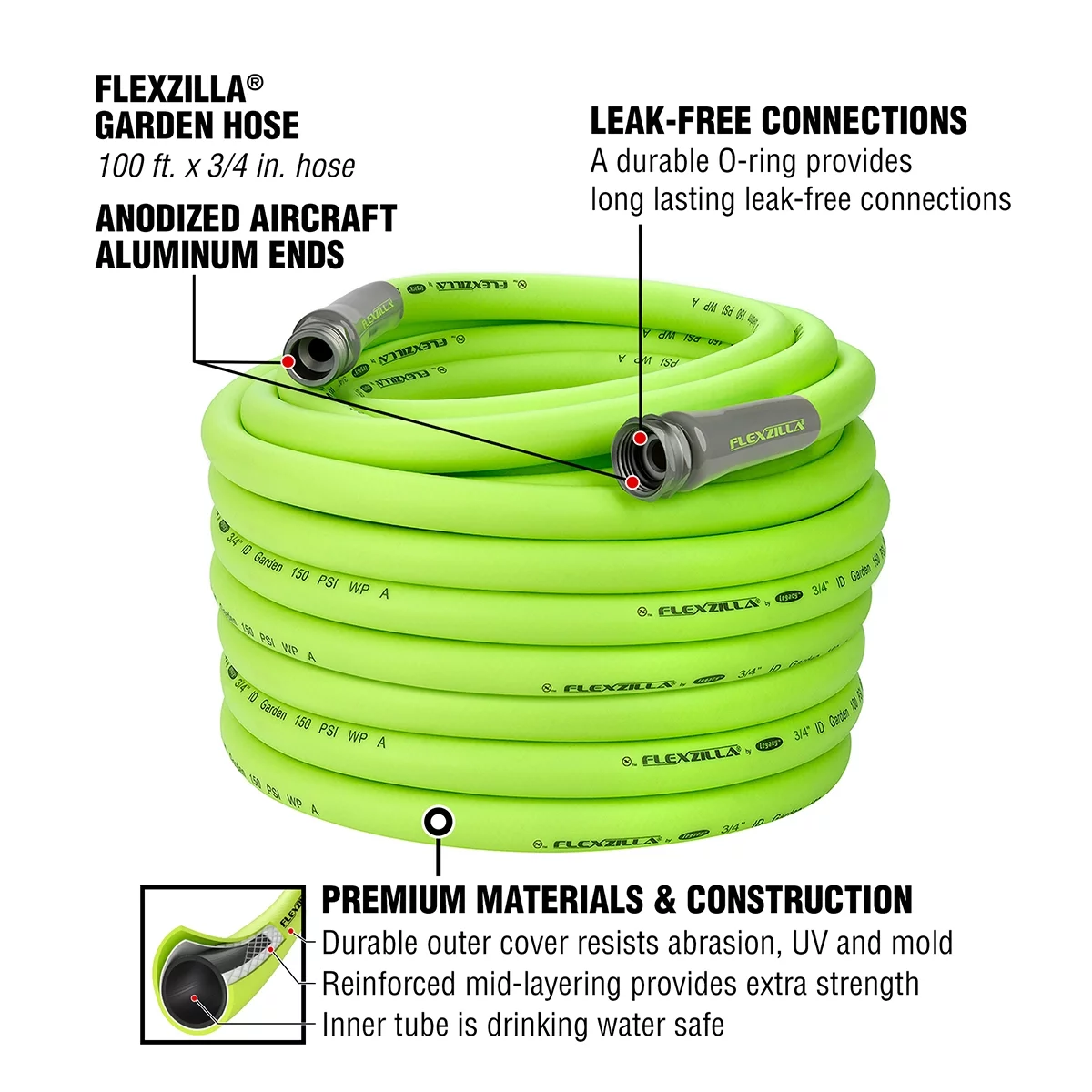 Flexzilla? Garden Hose, 3/4