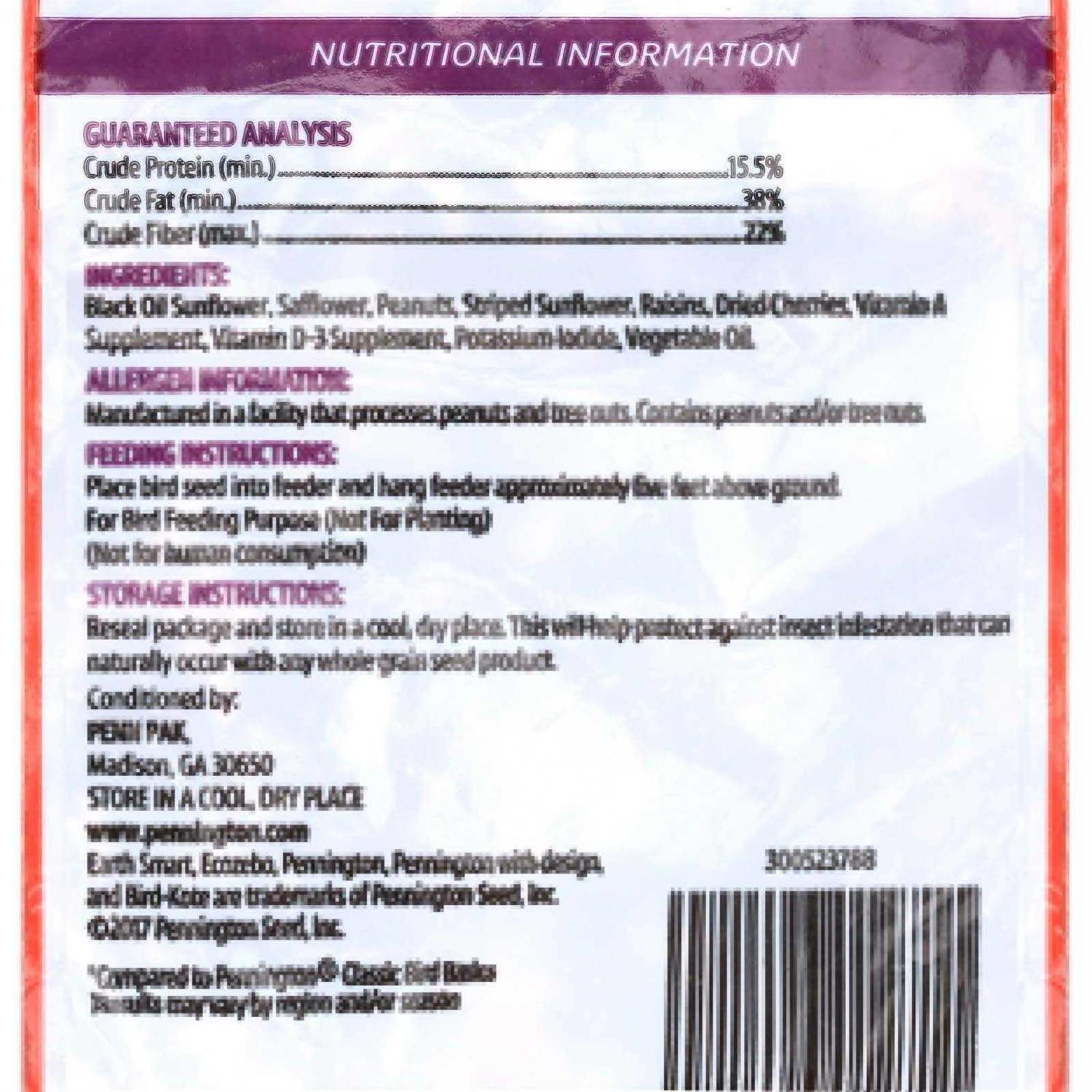 Pennington Ultra Songbird Blend Bird Seed