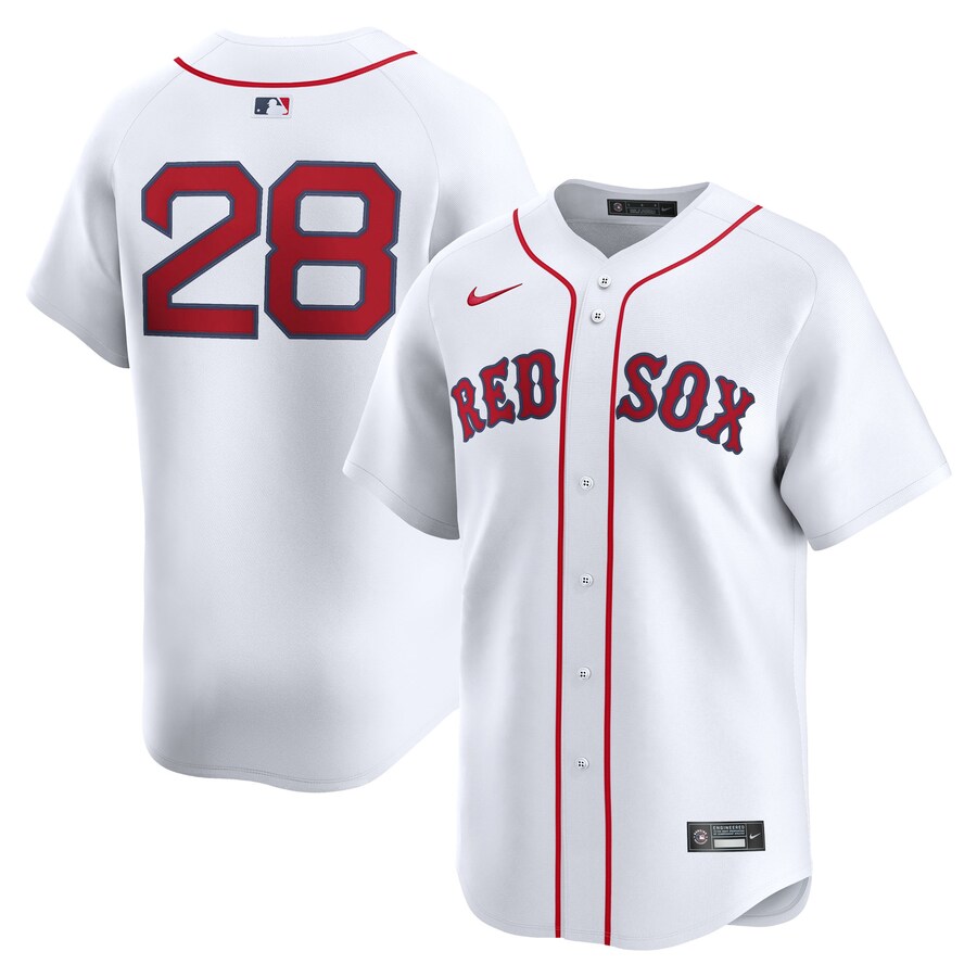 Men's Boston Red Sox Kristian Campbell Nike White Home Limited Player Jersey