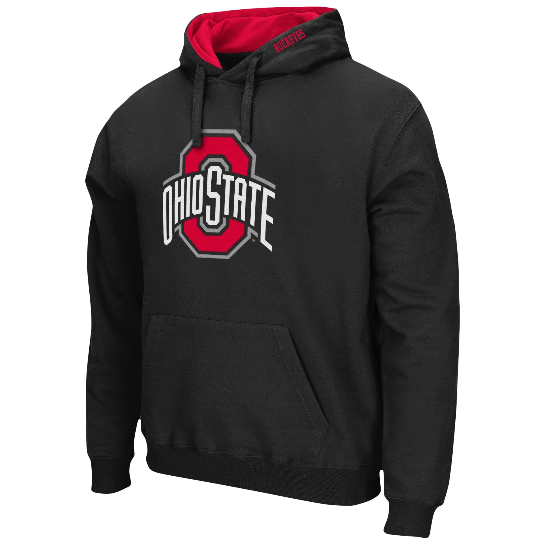 Men's Colosseum Black Ohio State Buckeyes Arch & Logo 3.0 Pullover Hoodie