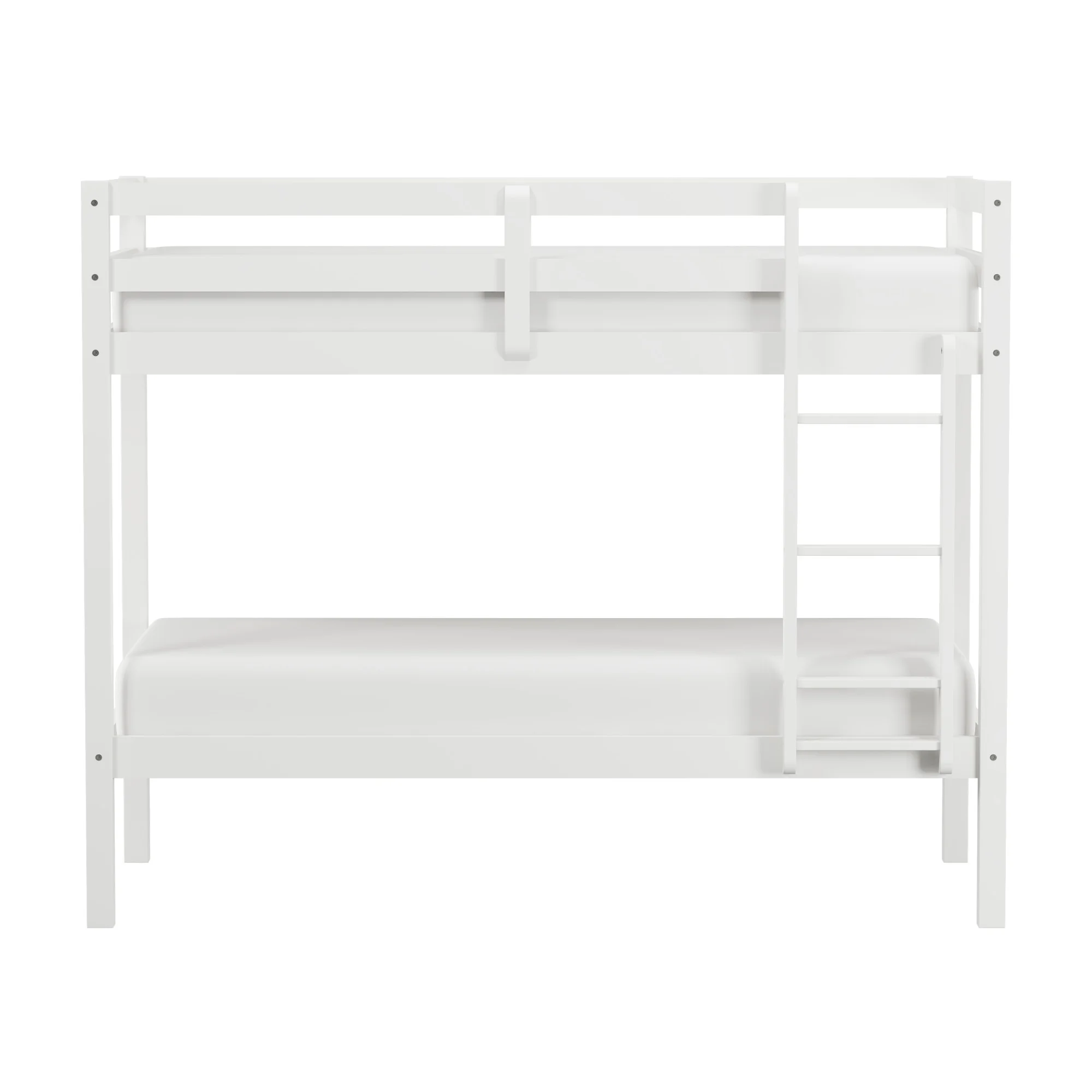 Hillsdale Kids and Teen Caspian Wood Twin Over Twin Bunk Bed, White - Curated Treasures Market