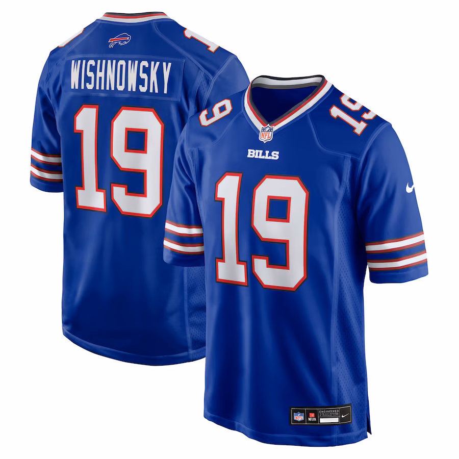 Men's Buffalo Bills Mitch Wishnowsky Nike Royal Team Game Jersey