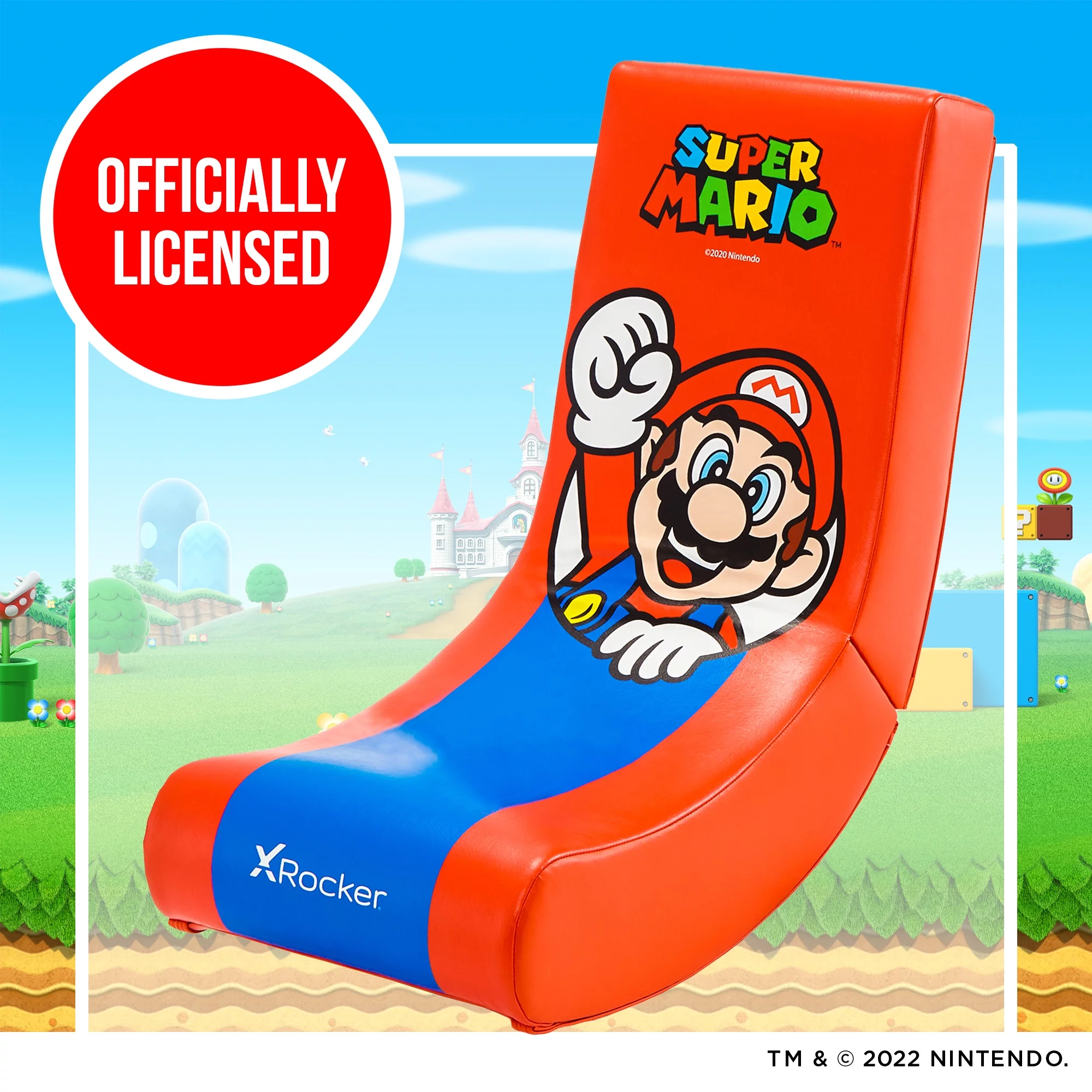 X Rocker? Super Mario? Spotlight Floor Rocker Gaming Chair– Mario, Nintendo, 33.5