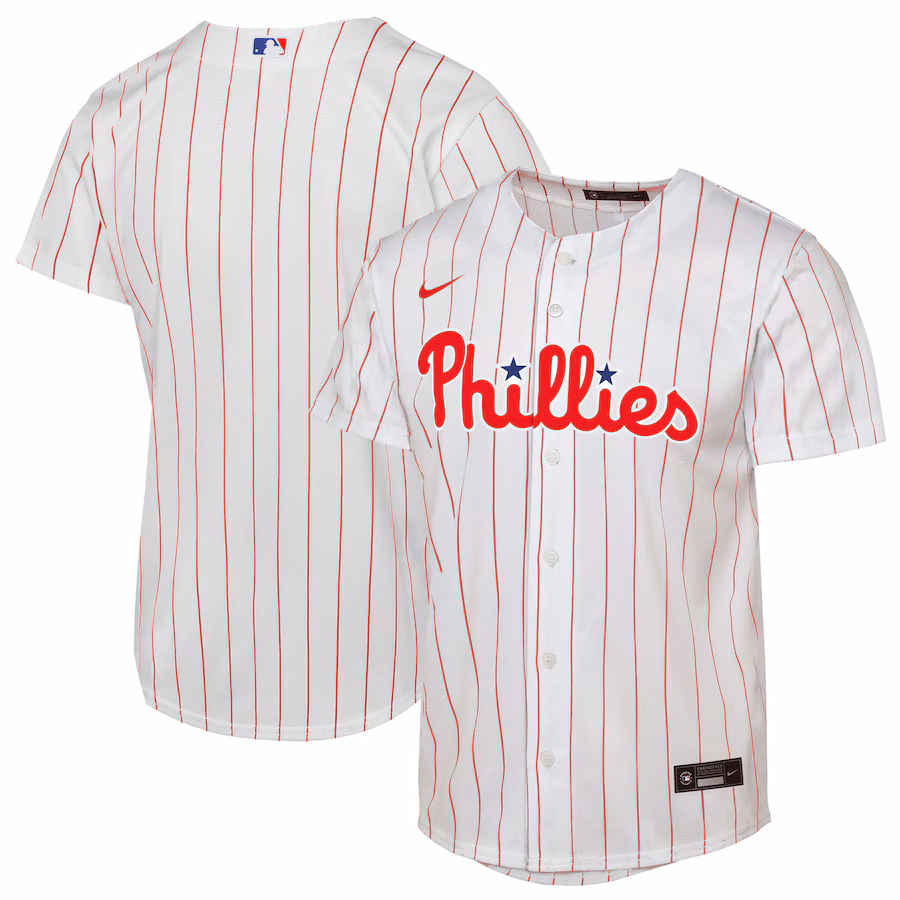 Youth Philadelphia Phillies Nike White Home Replica 2.0 Jersey