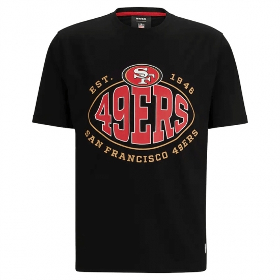 Men's San Francisco 49ers Black BOSS X Trap T Shirt