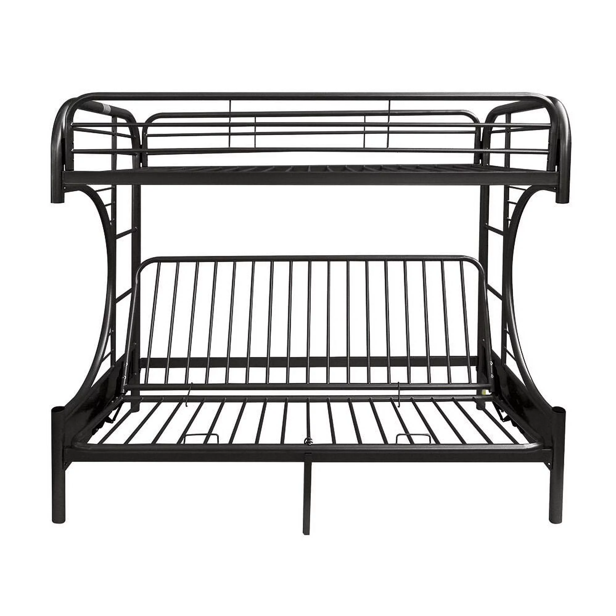 ACME Eclipse Twin/Full/Futon Bunk Bed in Black - Curated Treasures Market