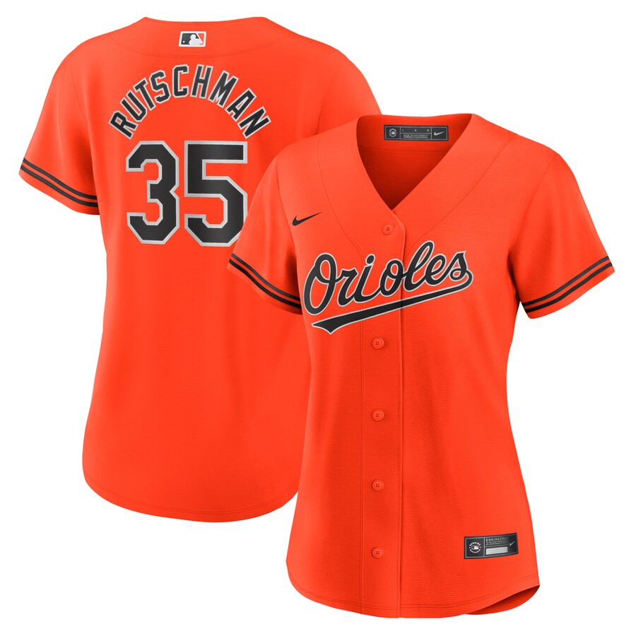 Women's Baltimore Orioles Adley Rutschman Nike Orange Alternate Replica Player Jersey