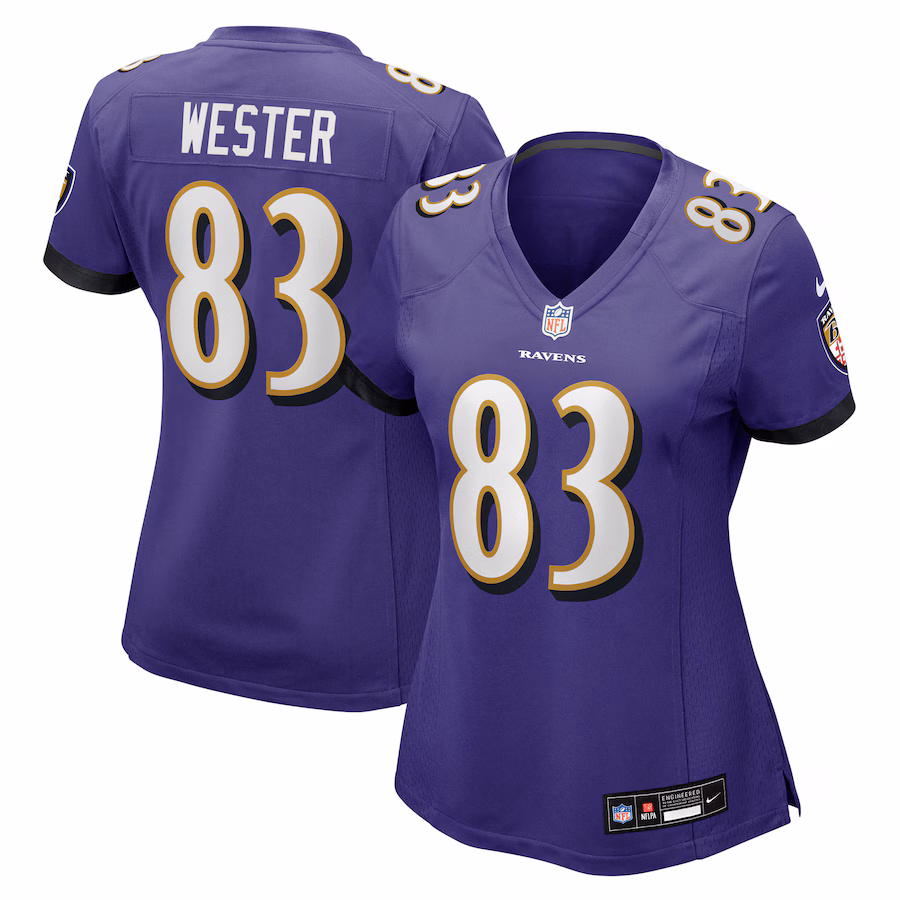 Women's Baltimore Ravens LaJohntay Wester Nike Purple Team Game Jersey