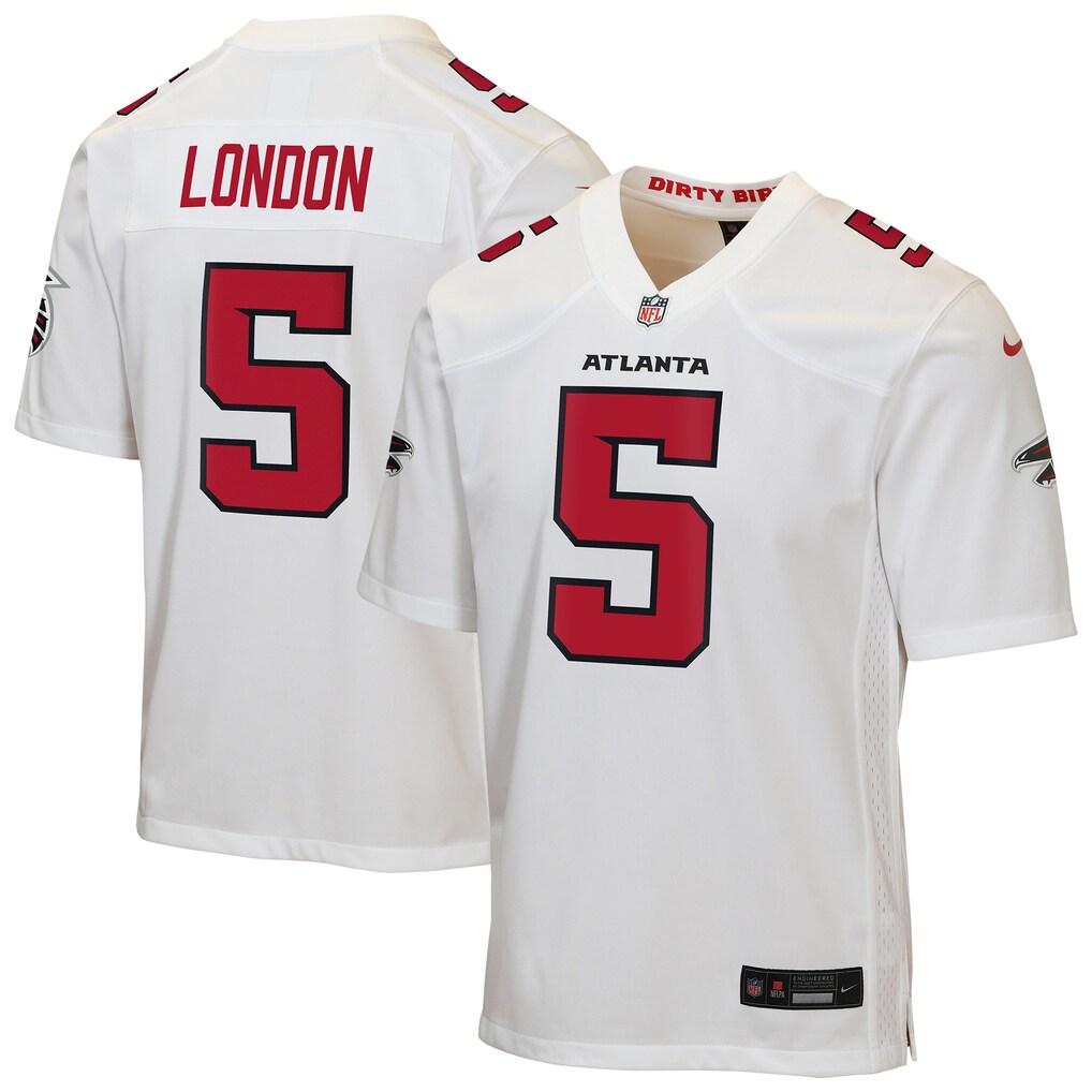 Youth Atlanta Falcons Drake London Nike White Game Jersey