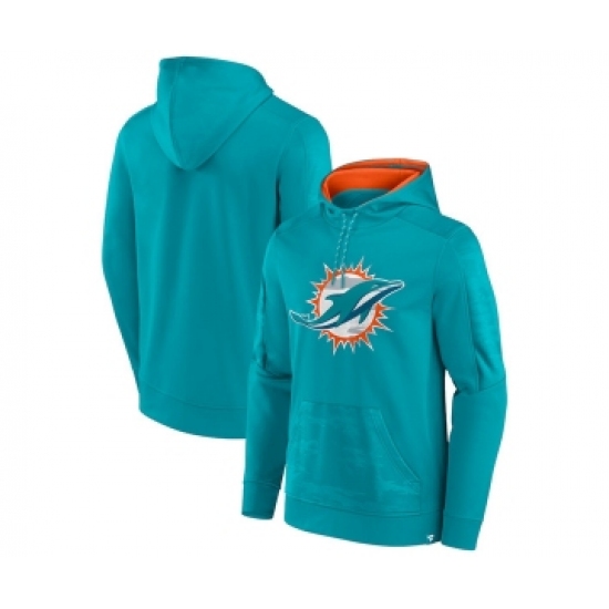 Men's Miami Dolphins Aqua On The Ball Pullover Hoodie