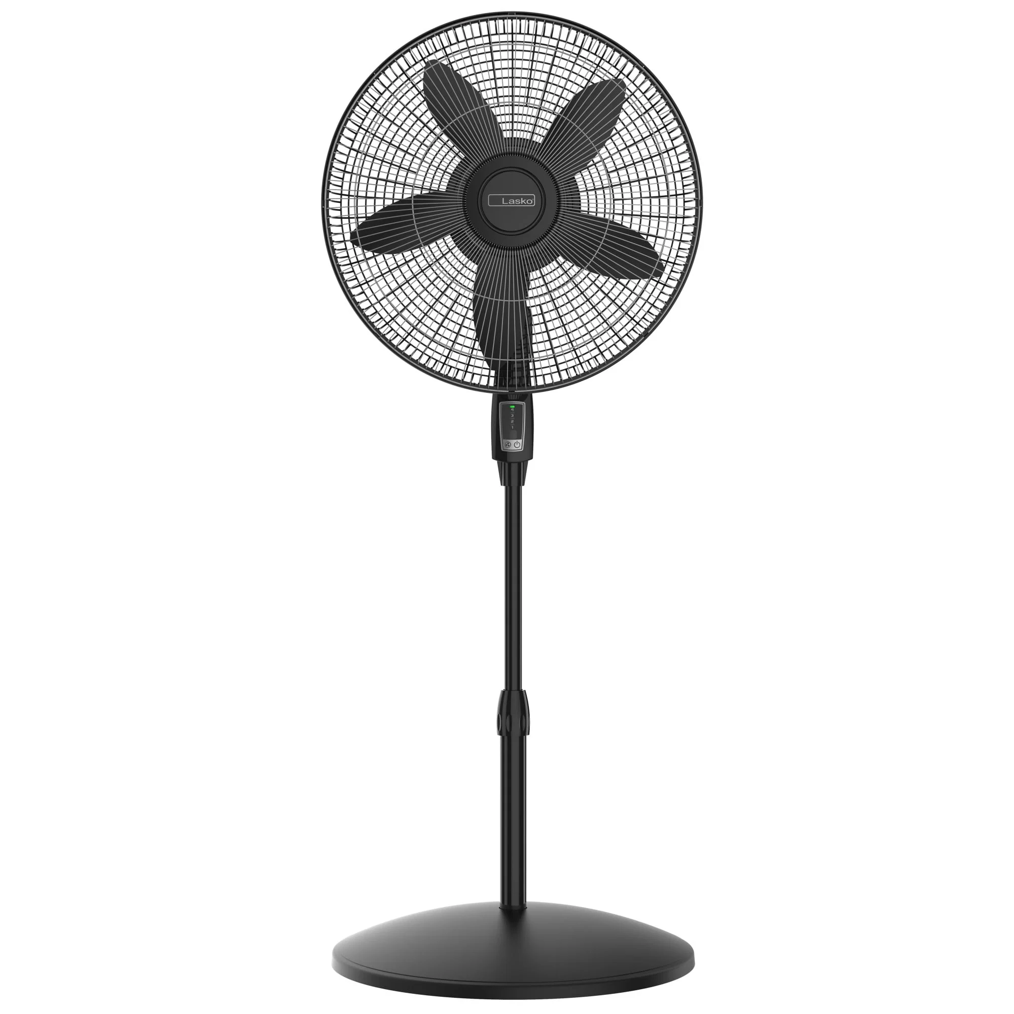 Lasko Cyclone Max 18 4-Speed Large Room Pedestal Fan with Remote, 53 H, Black, S18605, New