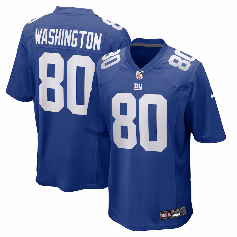 Men's New York Giants Montrell Washington Nike Royal Team Game Jersey