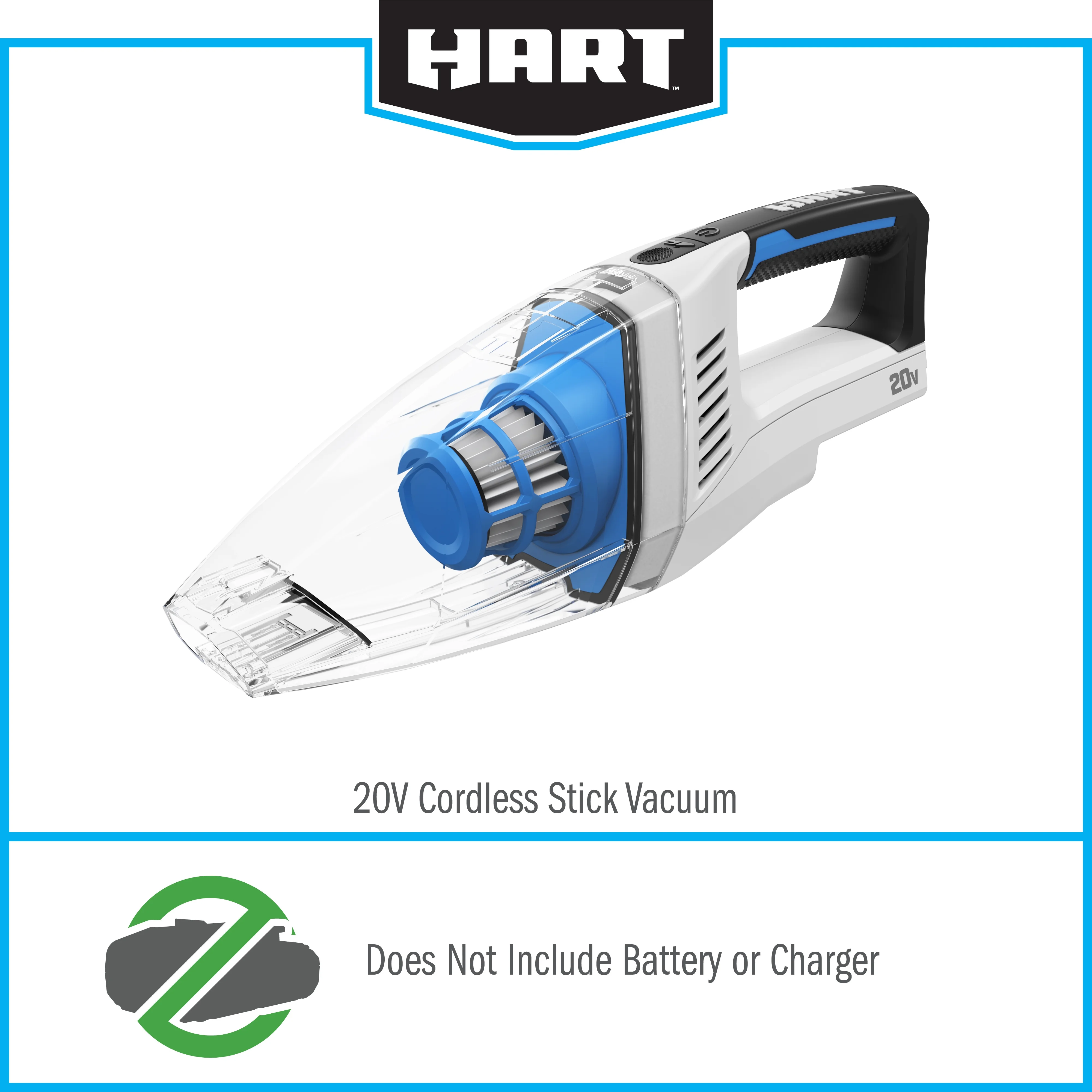 HART 20-Volt Cordless Hand Vacuum, (Battery Not Included)