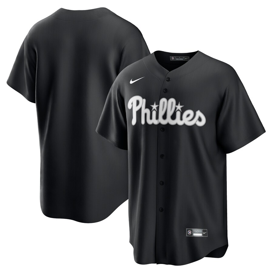 Men's Philadelphia Phillies Nike Black Lights Out Replica Jersey