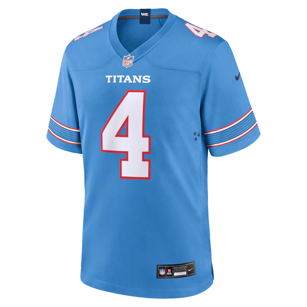 Men's Tennessee Titans Wan'Dale Robinson Nike Light Blue Vapor F.U.S.E. Stitched Limited Jersey