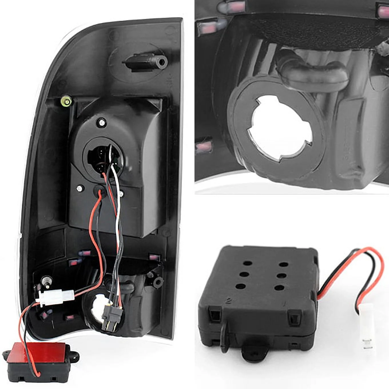 AKKON - For Black Smoke 97-03 F150 97-99 F250 LD 99-07 Superduty LED Tail Lights Brake Lamp Replacement Pair - Curated Treasures Market