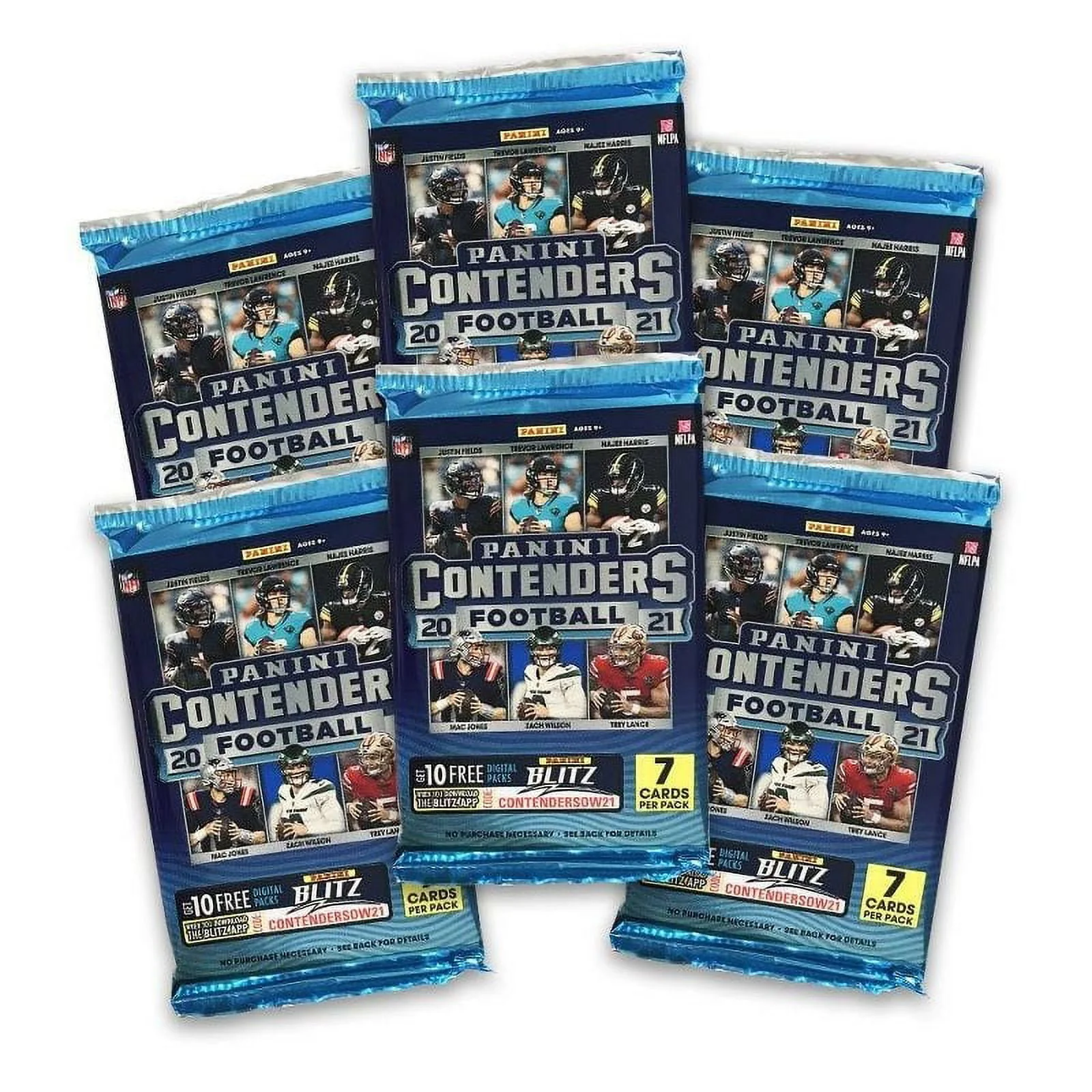 21 Panini Contenders Football Blaster Box Trading Cards
