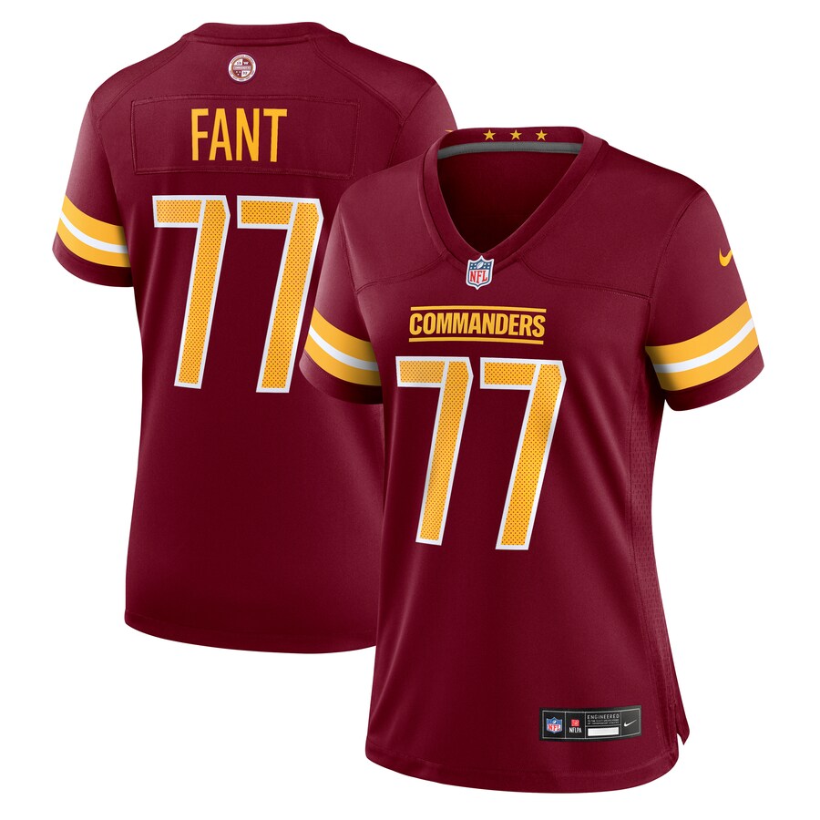 Women's Washington Commanders George Fant Nike Burgundy Team Game Jersey