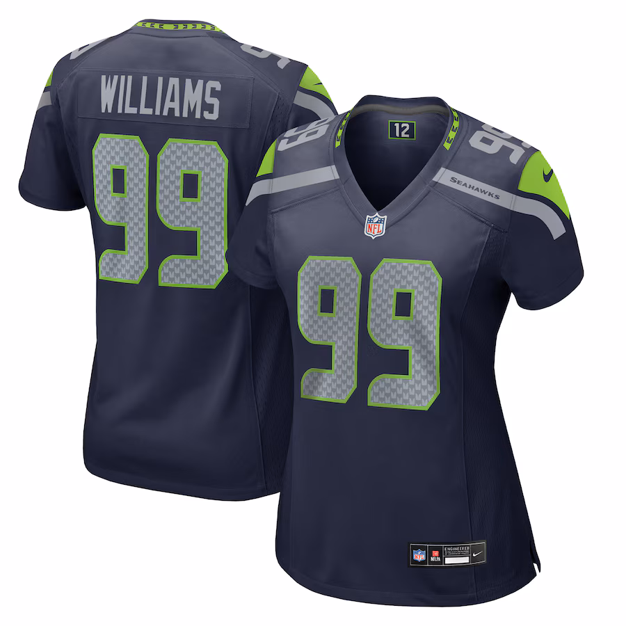 Women's Seattle Seahawks Leonard Williams Nike College College Navy Team Game Jersey