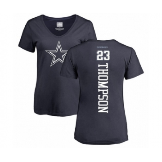 Football Women's Dallas Cowboys #23 Darian Thompson Navy Blue Backer T-Shirt