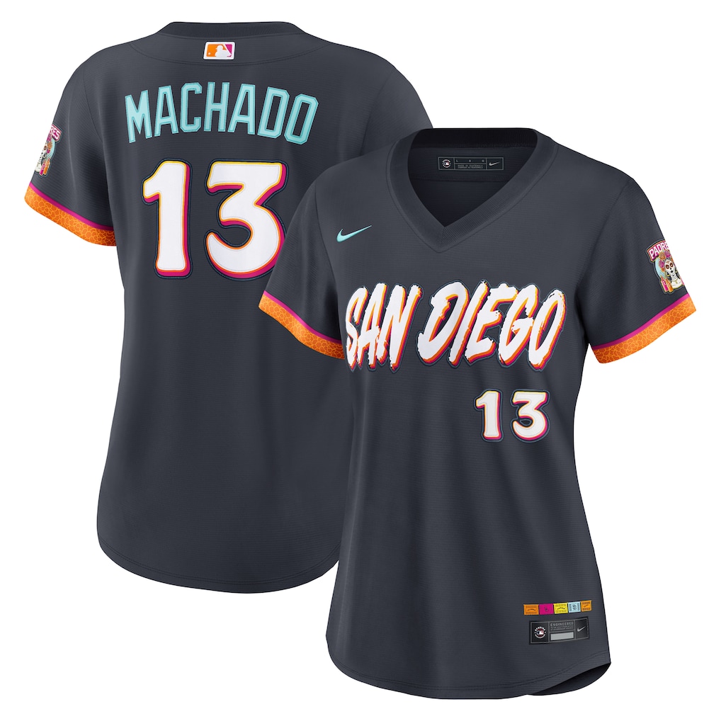 Women's San Diego Padres Manny Machado Nike Obsidian 2026 City Connect Stadium Jersey