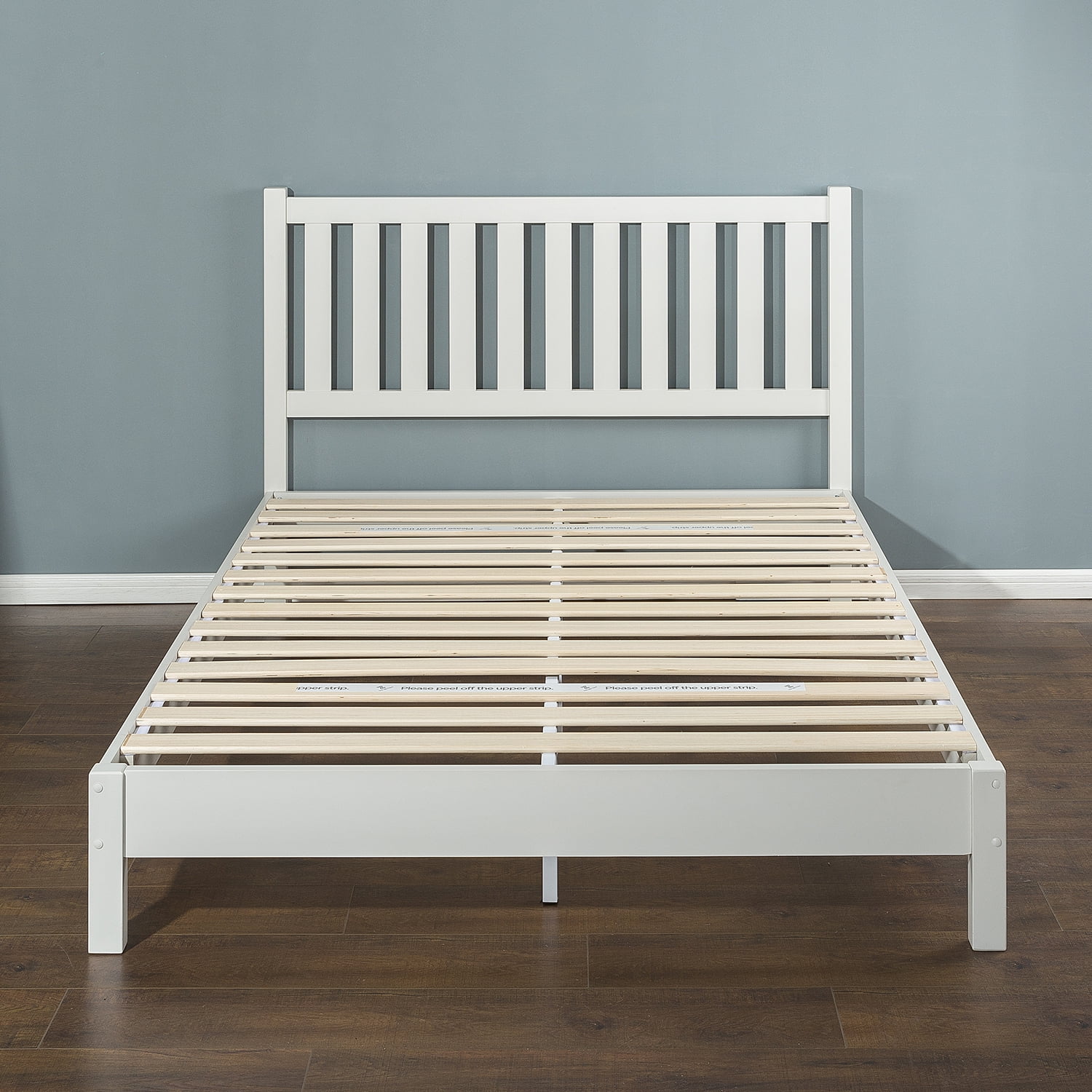 Zinus Wen 43 Wood Deluxe Platform Bed Frame with Headboard, Full