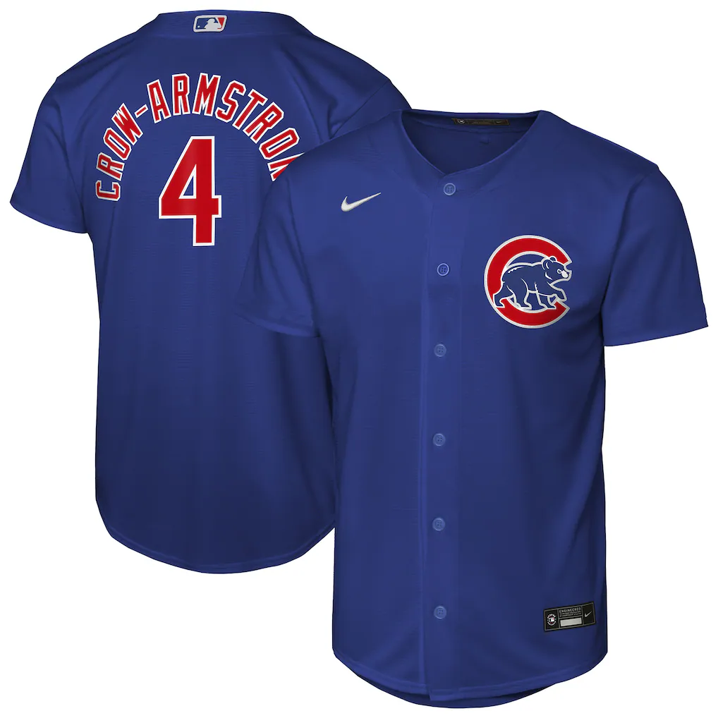 Youth Chicago Cubs Pete Crow-Armstrong Nike Rush Blue Alternate Replica Jersey